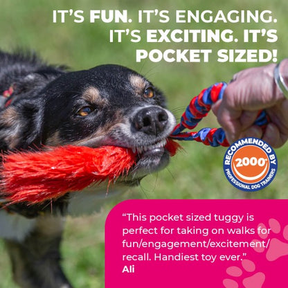 Pocket Fauxtastic - Handcrafted Dog Toy with Faux Fur Bite Area - British Craftsmanship - Training and Bonding Toy for Dogs - Buy Now for Ultimate Playtime